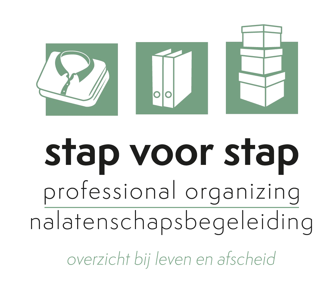 Logo nieuw in de lengte Het logo van Stap voor Stap Organizing