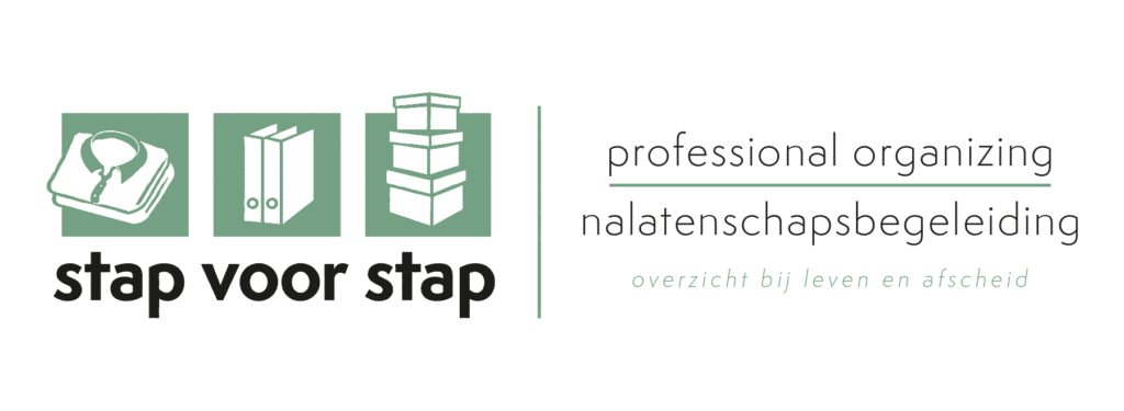 Logo Stap voor Stap Organizing en Nalatenschapsbegeleiding Stap voor Stap Organizing en Nalatenschapsbegeleiding